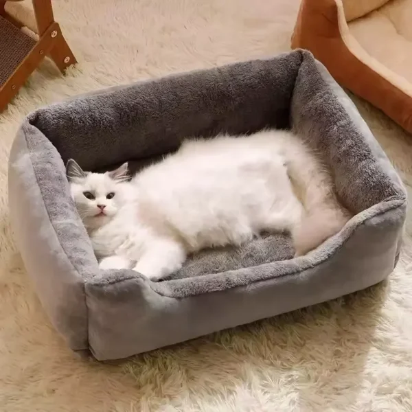 Cama de Peluche Ultra Suave para Perros y Gatos – Comodidad y Descanso Asegurado